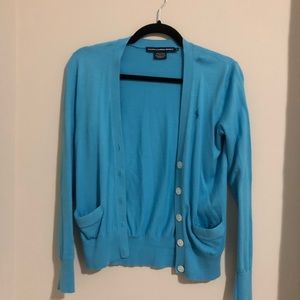 Ralph Lauren sport blue cardigan